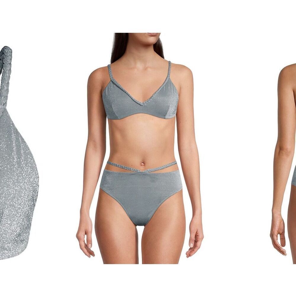 Revel Rey April Metallic Bikini Top